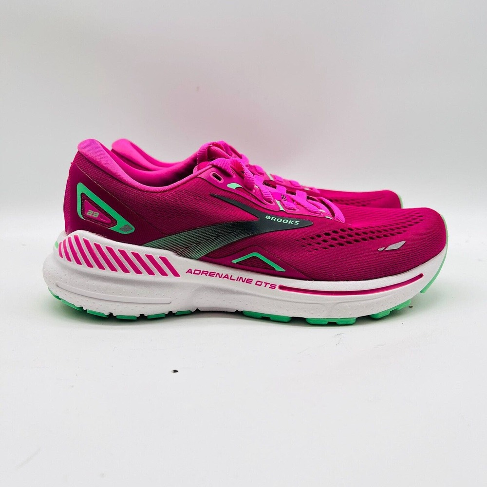 Brooks Adrenaline GTS 23 Womens 5.5 Pink Festival Fuchsia Black 1203811B 639